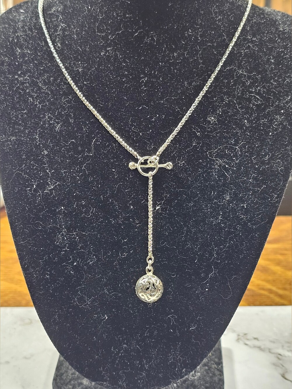 Silpada Sterling Simple Delight Toggle Necklace